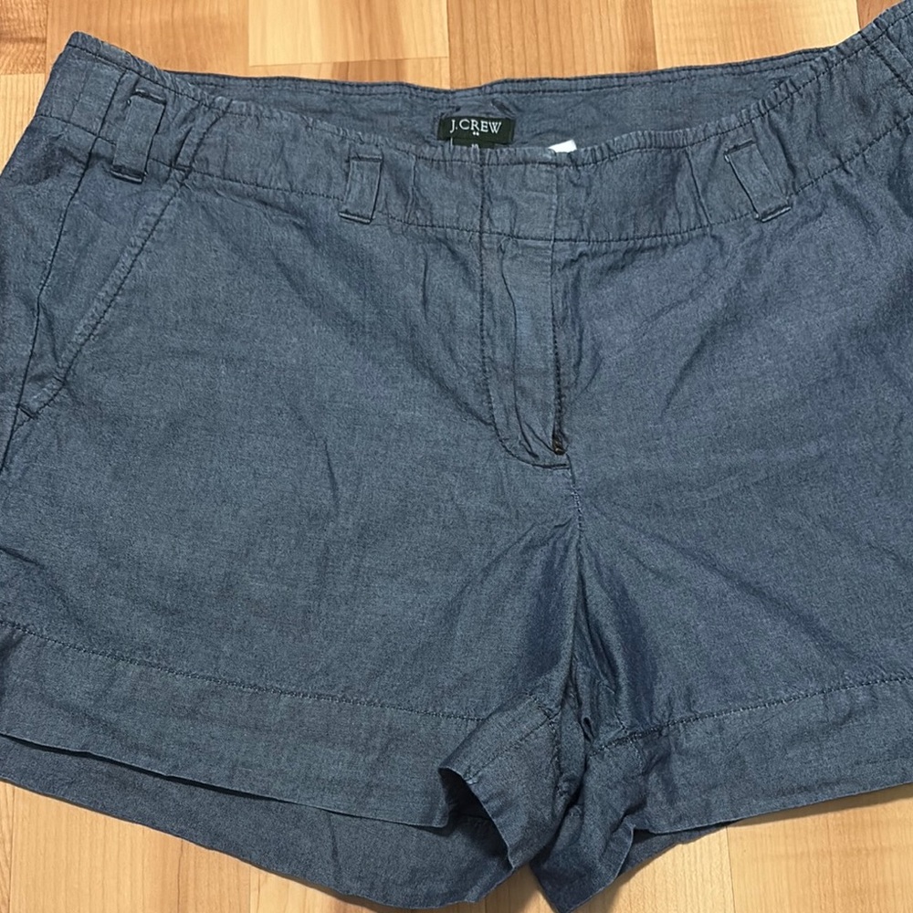 J. Crew Blue Bermuda Shorts Casual Cotton Blend